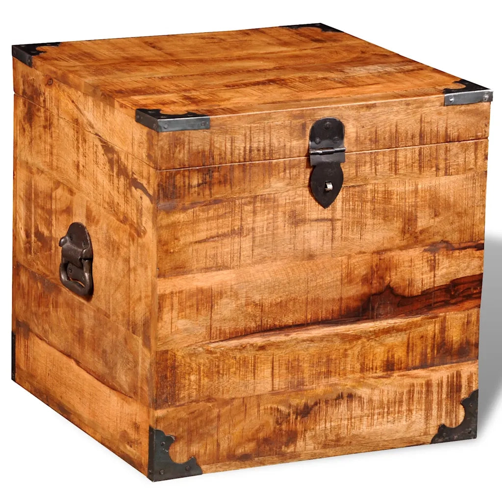 Cassetta in Legno Ruvido di Mango Cubica  cod mxl 53405