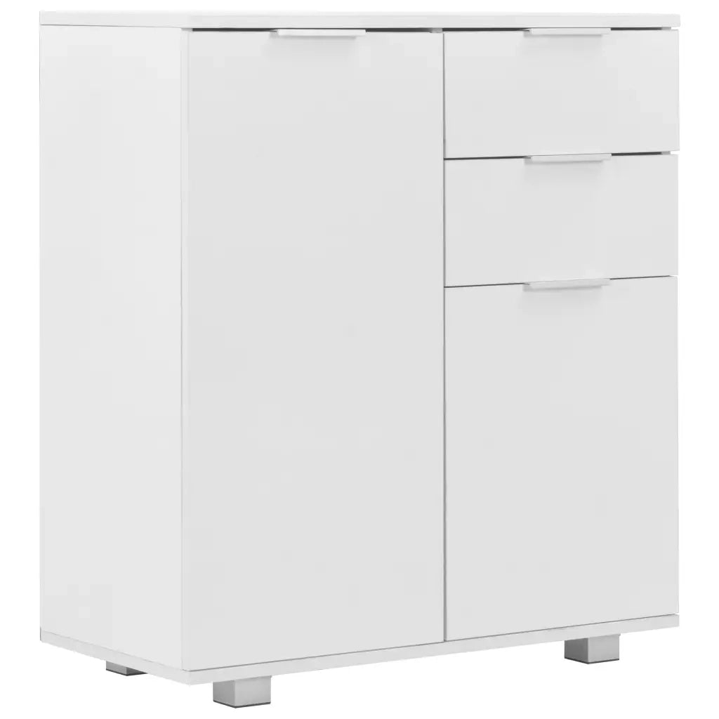 Credenza con Finitura Lucida Bianca 71x35x80 cm in Truciolato 283715