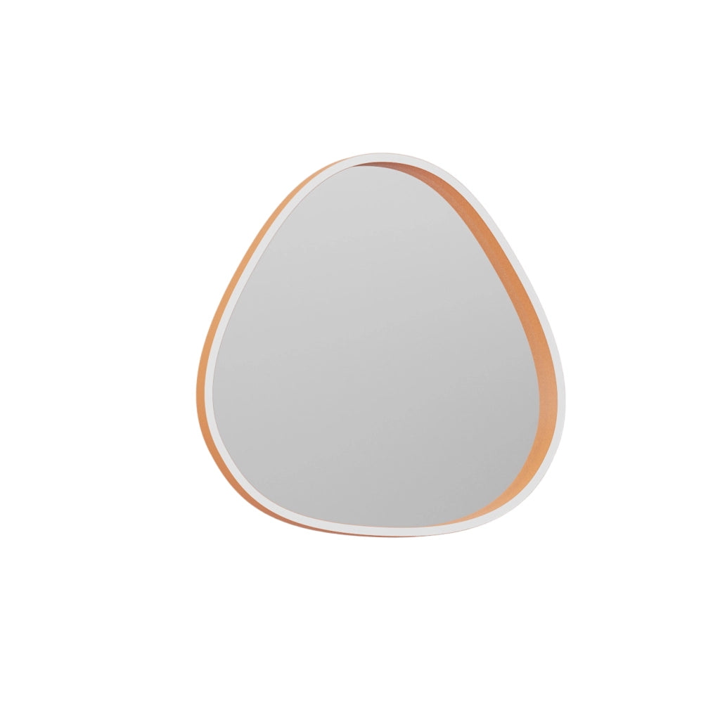 Ecaris A/P Lampada da Parete Specchio con Led 25W+5W CCT 3000K-4000K Dimmerabile, Struttura Alluminio Arancio Bruciato - Gealuce