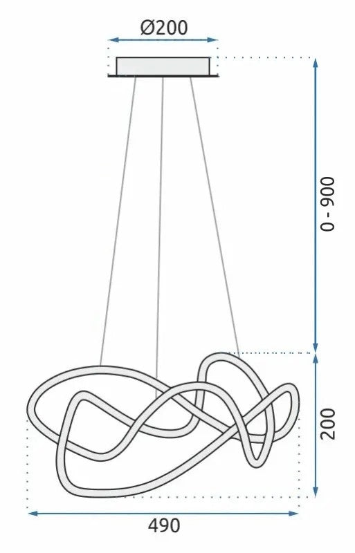 Lampada Led App820-cp Black