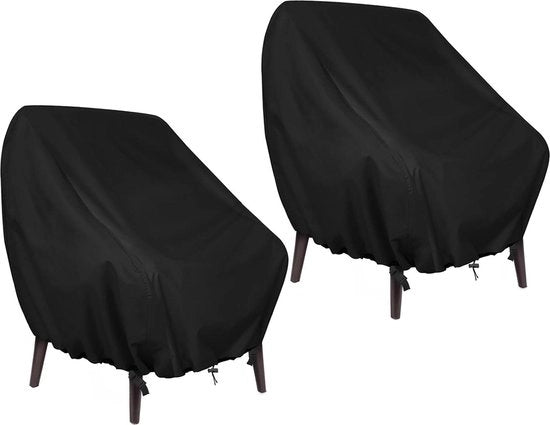 Coprisedia esterno - 2 pezzi impermeabili in tessuto 420D Oxford - Mobili da giardino - Coprisedia (89 x 97 x 74 cm)