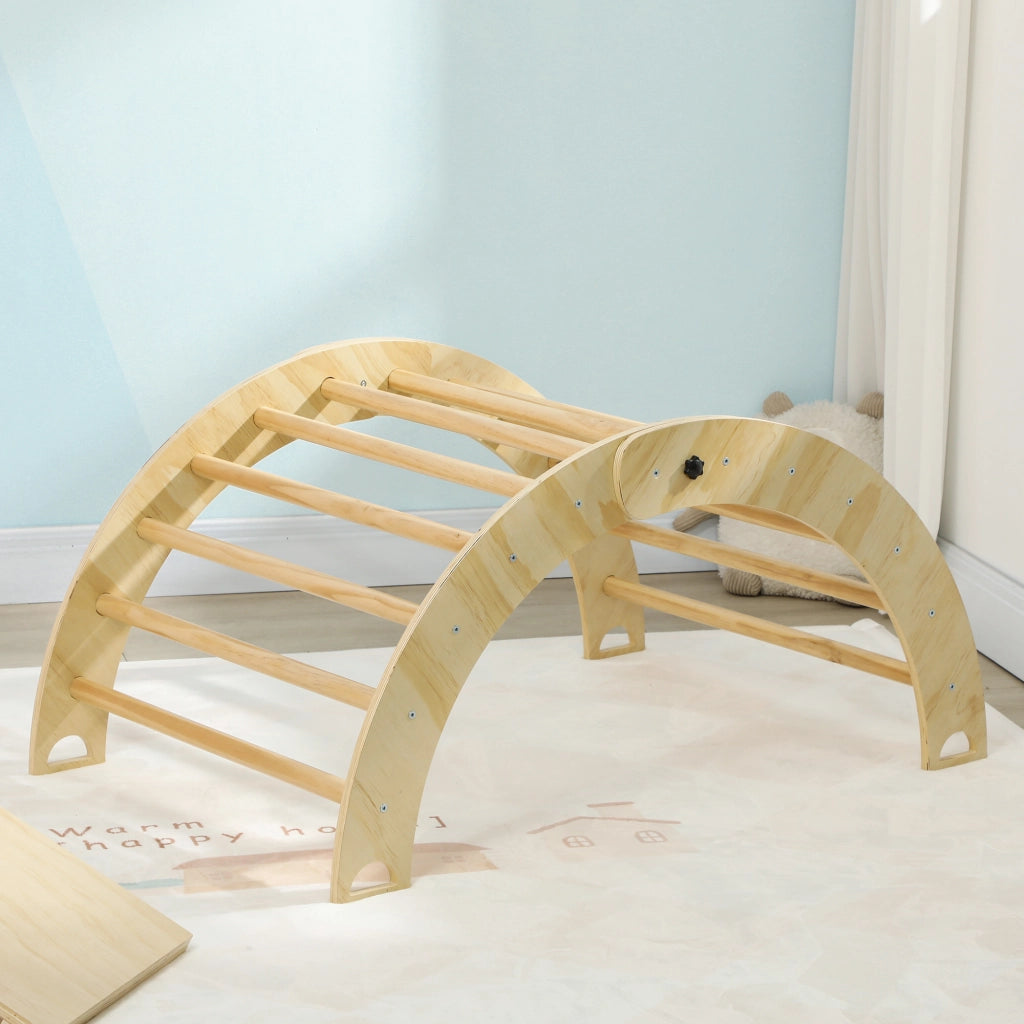 Scaletta per Bambini con Rampa ¨C zephmum ¨C Naturale 219x72,5 cm
