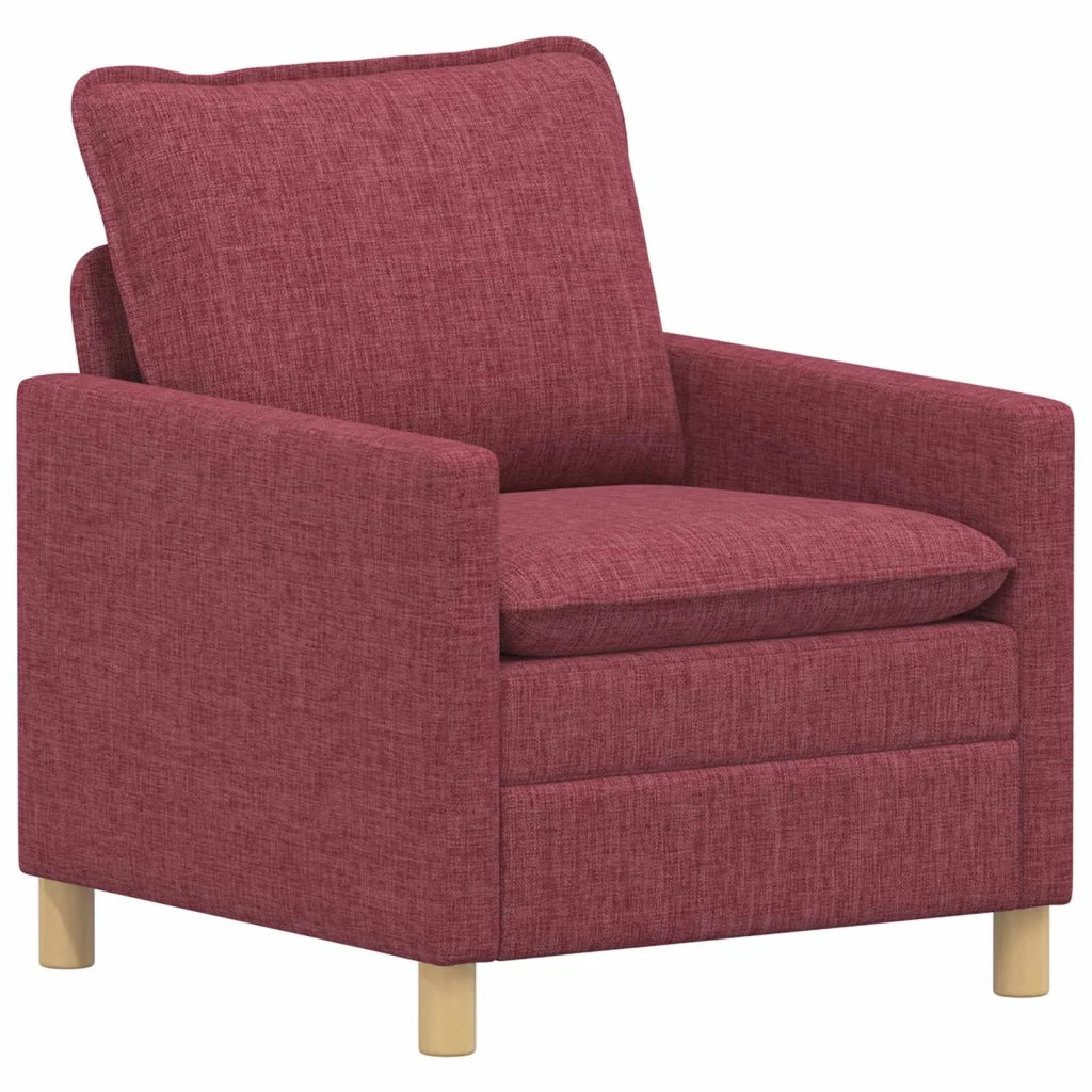 Set di divani 2 pz Rosso Vino Tessuto 3417104