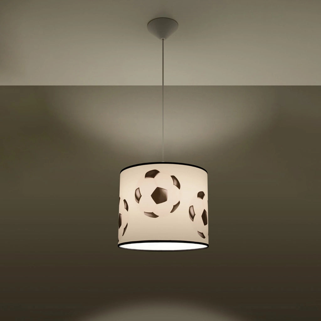 Lampada a sospensione bimbi palla calcio Ø30 E27 15W Pure Lume