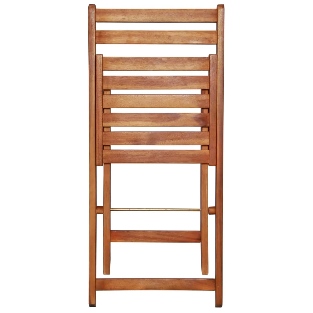 Set da Bistrot 3 pz Pieghevole in Legno Massello di Acacia 44015