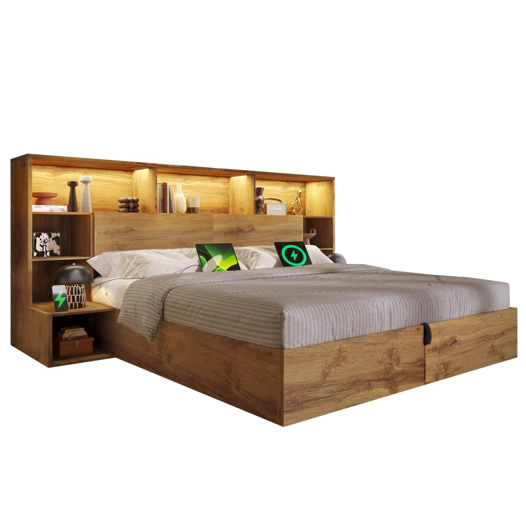 letto in legno quercia 180 x 200 cm