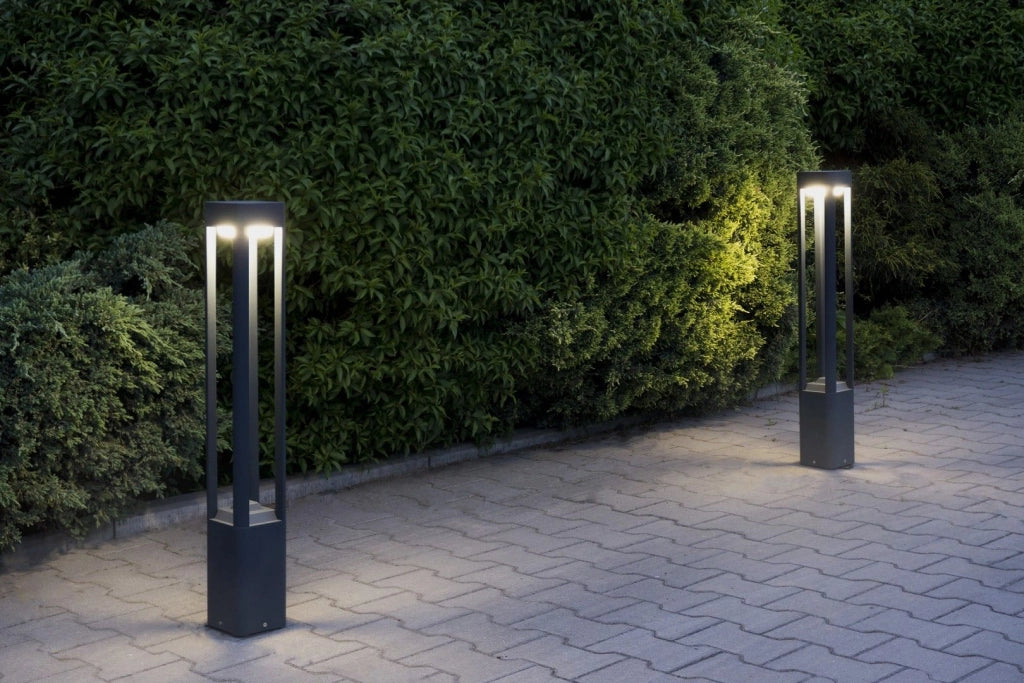 Paletto da giardino SU-MA Fan 80cm GX53 grigio IP54