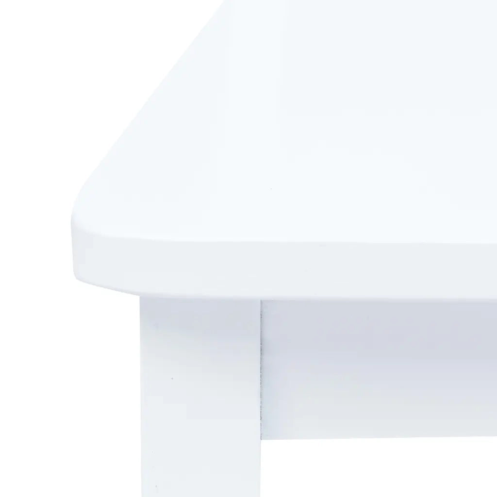 Set da Pranzo 5 pz in Legno Massello di Hevea Bianco 276869
