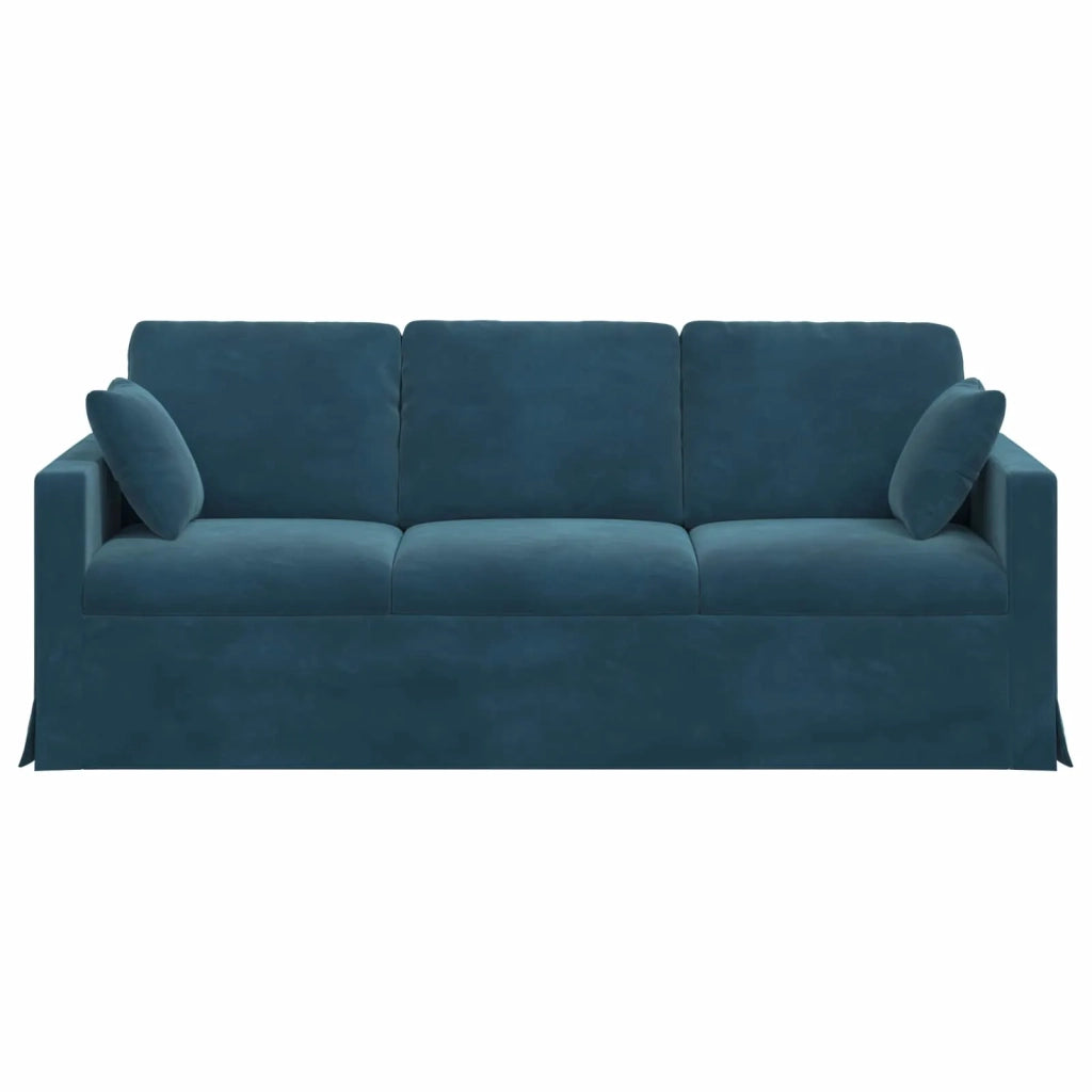 Divano Blu 198 x 78 x 80 cm Velluto