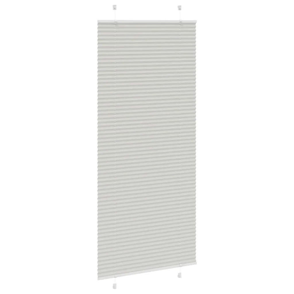 Tenda Plissettata Grigio Chiaro 100x200 cm Larghezza Tessuto 4015364