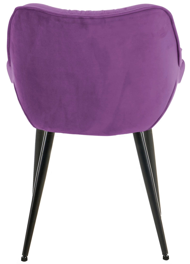 Sedia Tanna in velluto viola