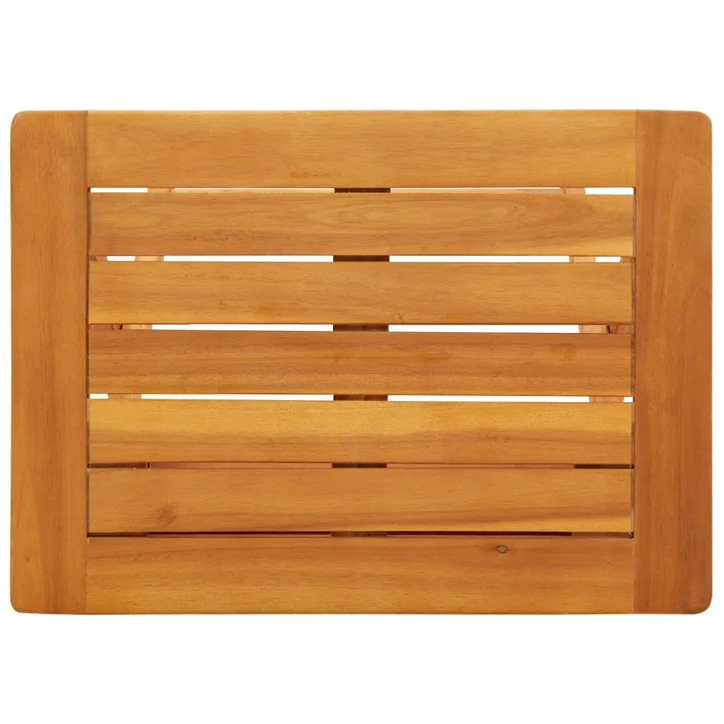 Tavolo da Giardino Pieghevole 50x36x60 cm Legno Massello Acacia 364895