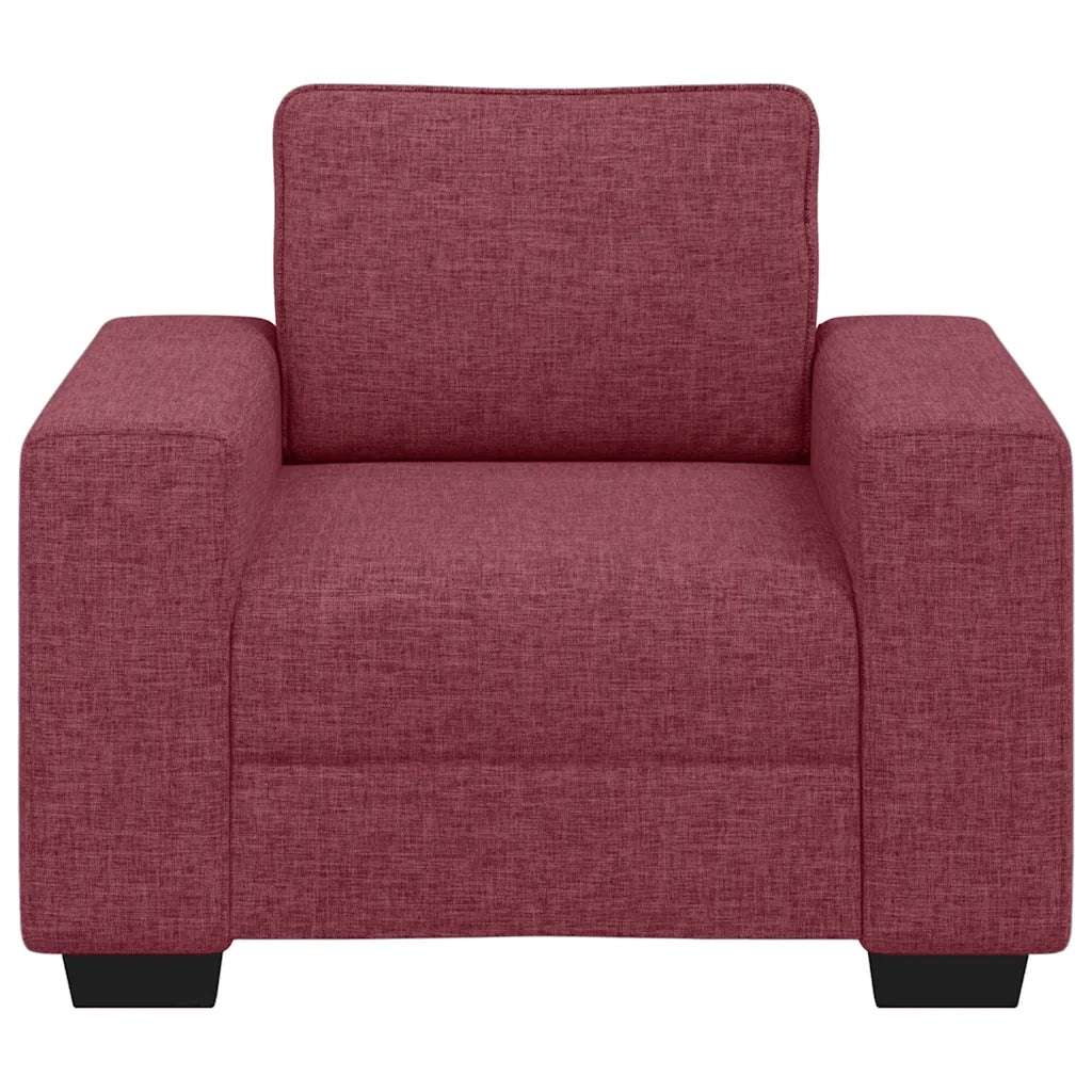 Poltrona Rosso Vino 60 cm in Tessuto