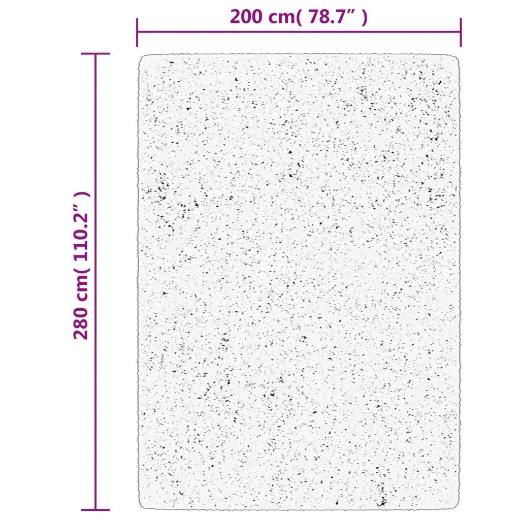 vidaXL Tappeto IZA a Pelo Corto Aspetto Scandinavo antracite 200x280cm