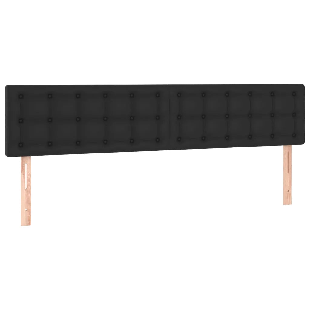 Giroletto a Molle con Materasso Nero 200x200 cm in Similpelle cod mxl 61151
