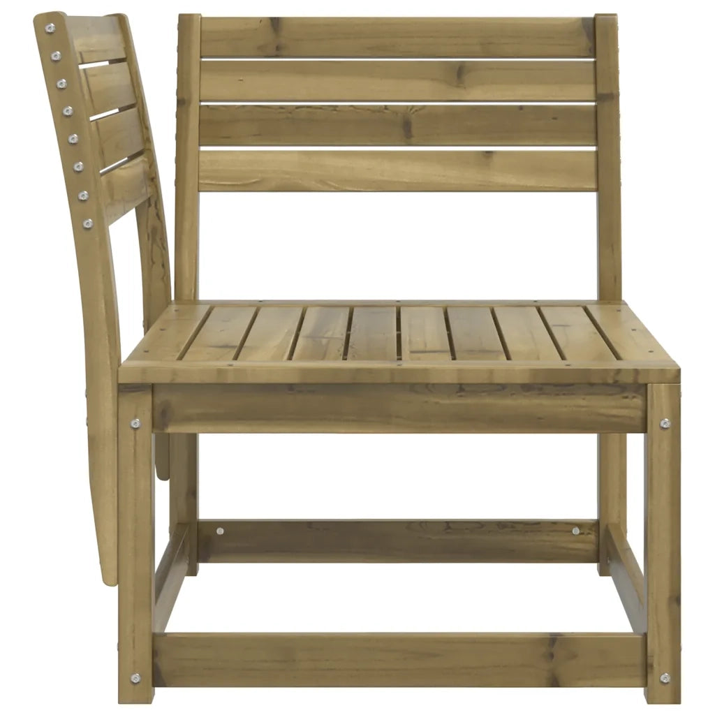 Divano Angolare da Giardino-Sofa da Giardino-Divanetto da esterno 73x73x78 cm Legno Pino Impregnato