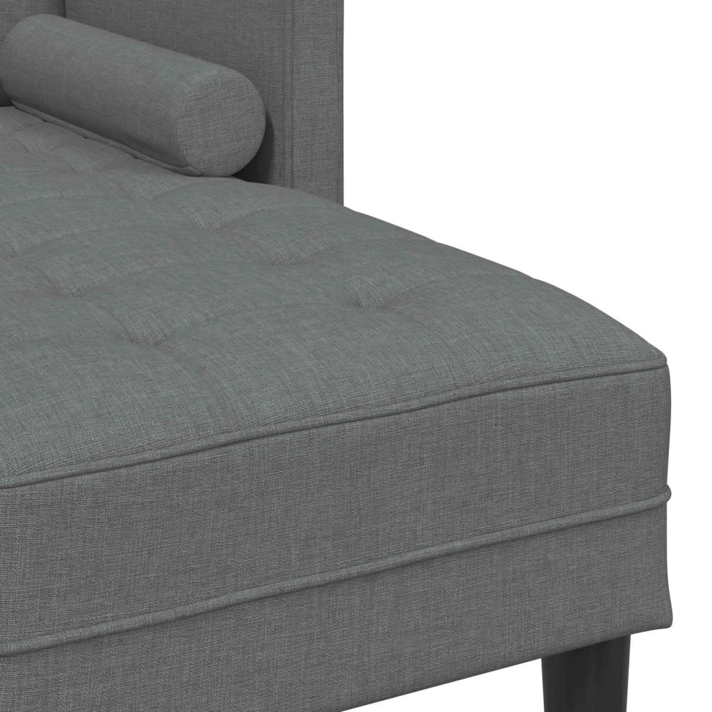 Set di divani con cuscino 2 pcs Grigio scuro Poliestere 3329253
