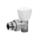 VALVOLA MANUALE A SQUADRA CON ATTACCO TUBO PEX MULTISTRATO- 1/2 24x19 fil (D.16)- TIEMM- pezzi 1