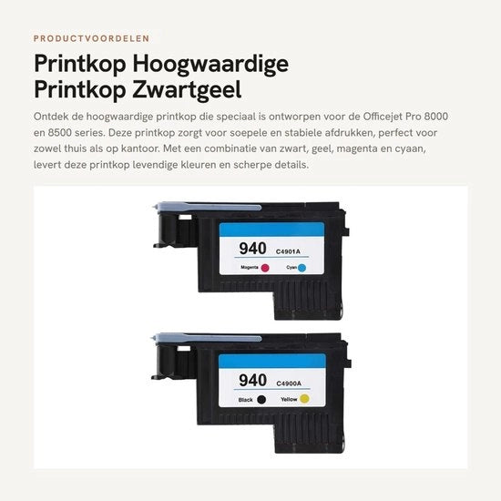 Stampante Solido di Alta Qualità - Compatibile con Officejet Pro 8000/8500 - Nero/Giallo/Magenta/Ciano - 90 x 60 x 20 mm - Stampante Professionale - Soffice e Stabile - Caricabusta Inchiostro