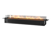 Camino a Vapore Elettrico da Incasso 180x48,5x33 cm Invapo Insert con Ricarica Automatica e LED RGB Nero