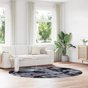 Tappeto Shaggy a Pelo Lungo NAVARRA Grigio Scuro 240x240 cm 4102928
