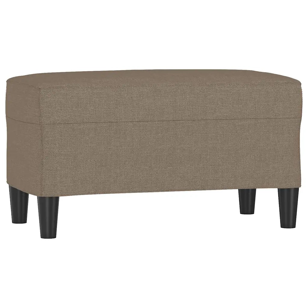 Panca tortora 70x35x41 cm in Tessuto