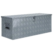 Scatola in alluminio argentato 110,5 x 38,5 x 40 cm 02_0003197