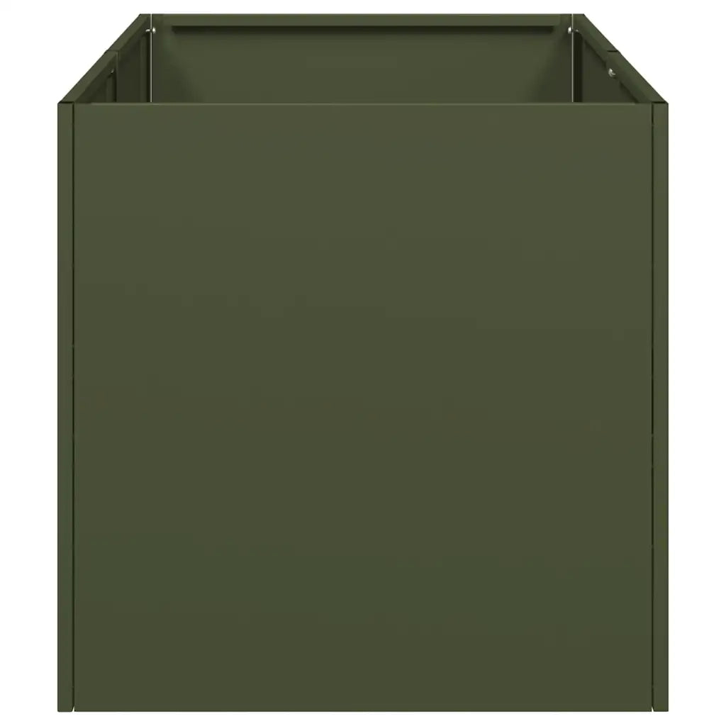 Fioriera Verde Oliva 40x80x40 cm in Acciaio Laminato a Freddo 860734