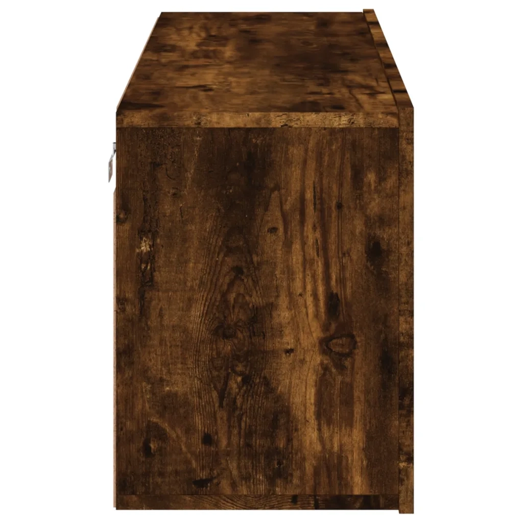 Mobile TV a Parete-Mobile TV a Muro Rovere Fumo 100x30x41 cm
