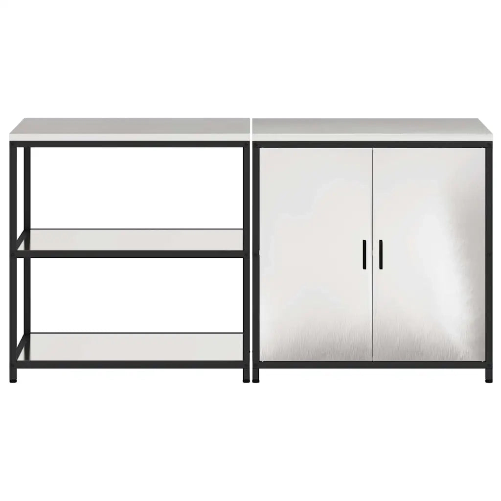 Set di Stoccaggio per Cucina 2 pcs Argento Acciaio inossidabile 3392656