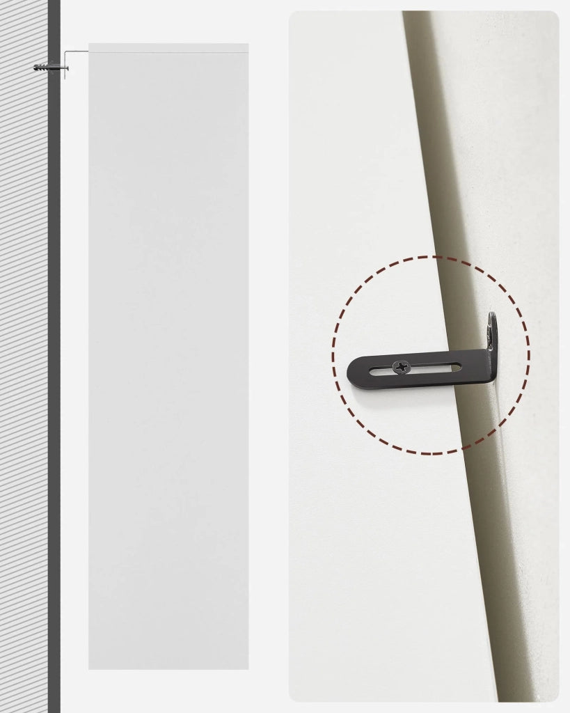 Libreria a 3 ripiani con ripiani regolabili per soggiorno cameretta ufficio bianca 40 x 24 x 93 cm bianco 12_0004191