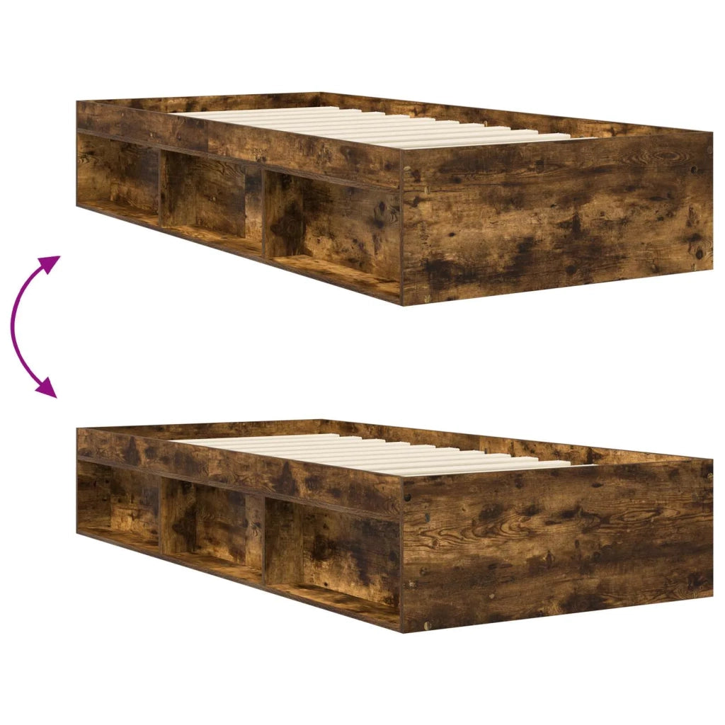Telaio del letto con storage Rovere Fumo 80 x 200 cm 3429519