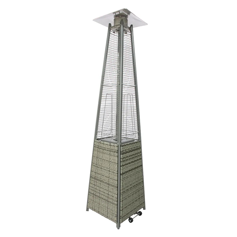 Tempo Style - Stufa a Gas Pyramid ( 5kW, 13kW) | Stufa da esterno Grigio Rattan