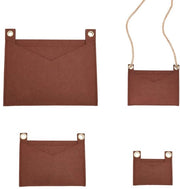 Organizzatore per borsa 3 in 1 con tas per occhiali, convertibile in borsa a tracolla, contenitore per documenti e tasca per accessori