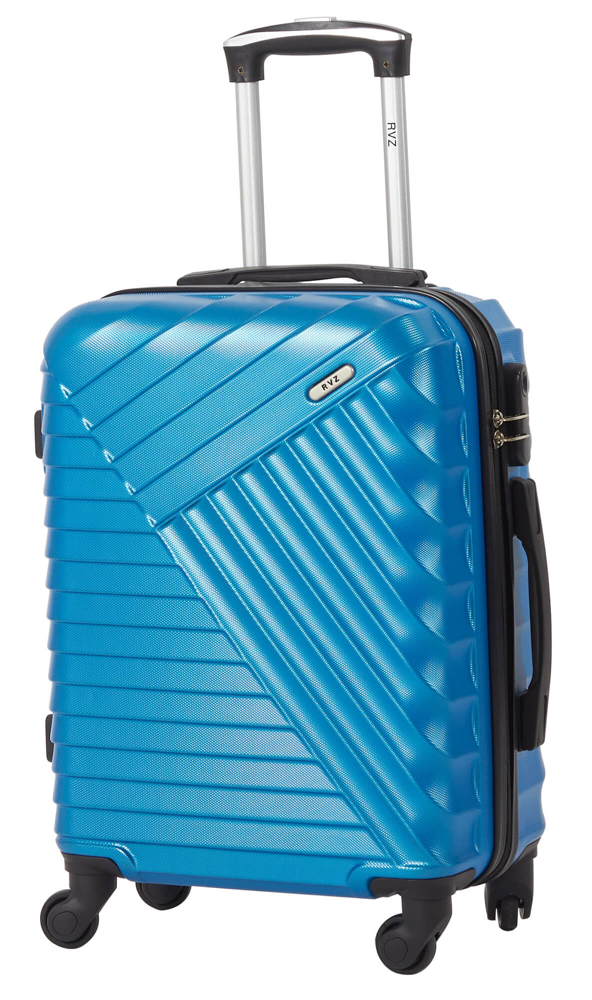 Trolley Valigia Bagaglio a Mano Rigido in ABS 4 Ruote  Ravizzoni Mojito Blu