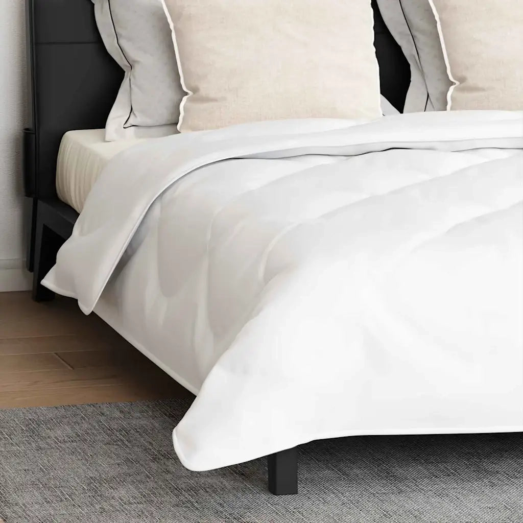 vidaXL Piumone con cuscino 3 pcs Bianco 240 x 260 cm Microfibra