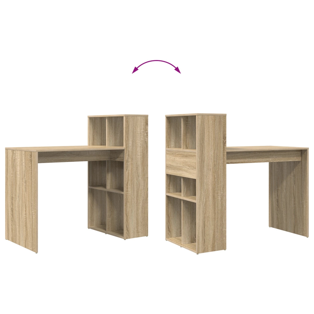 Scrivania per Computer Rovere Sonoma Legno ingegnerizzato Media