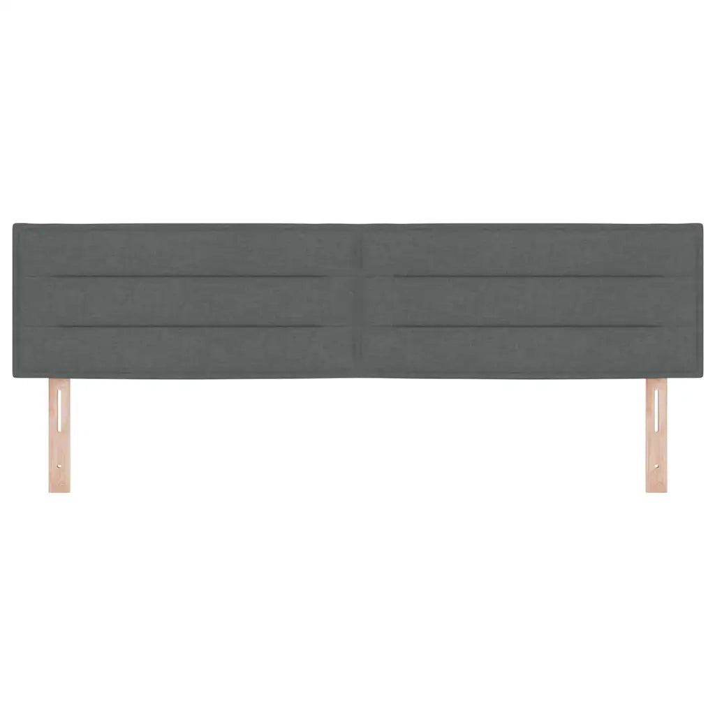 Testiera LED con strisce LED Grigio scuro 180 cm Tessuto 3338000
