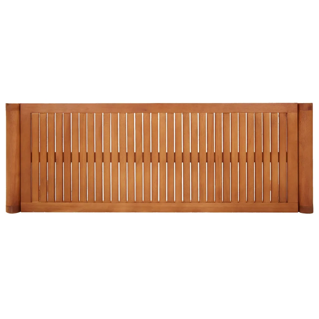 Panca da Giardino 2 Posti 120 cm in Legno Massello di Eucalipto 47290