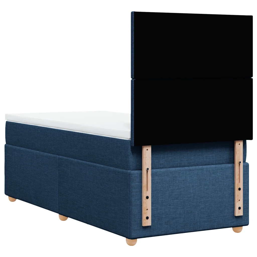 Giroletto a Molle con Materasso Blu 80x200 cm inTessuto