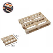 Trade Shop - Mini Pallet Di Legno Bancale Vassoio Piatto Buffet Finger Food 25 X 20 Cm 74034a -