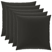 Federa 6 pcs HEERLEN Nero 65 x 65 cm Poliestere 913010