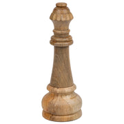 Pezzo degli scacchi Regina in legno di mango marrone d14x36h cm