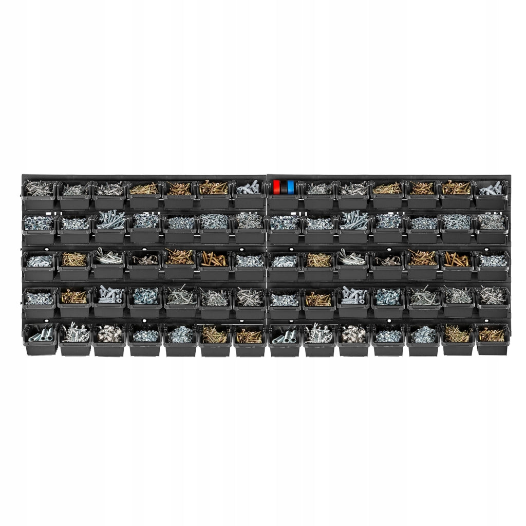 Pannello portautensili KADAX da parete per officina, 116x39 cm, 70 scomparti, garage/officina.