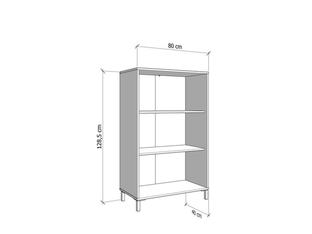 Mobile Espositore Grimani, Vetrina 2 Ripiani, 80x40x128.5h cm Marrone Rovere Nodi