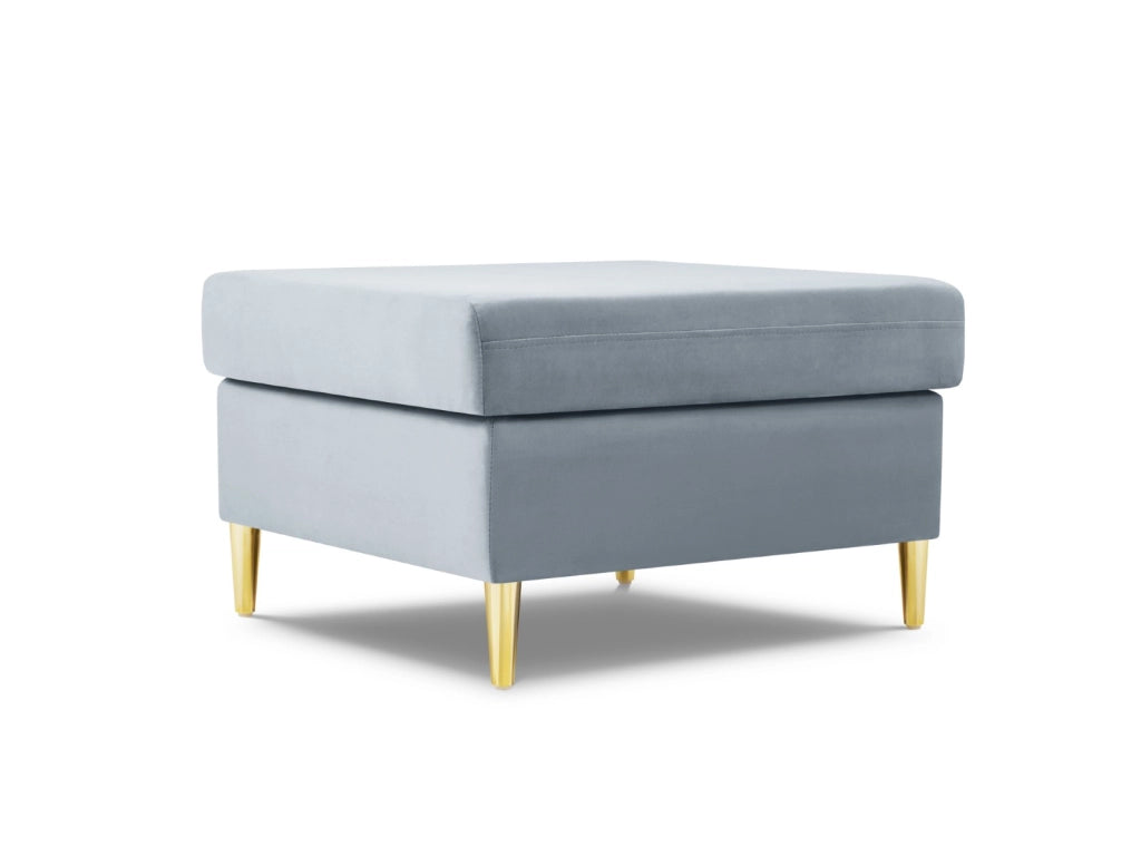 Cosmopolitan Design - Pouf "Kyoto" in velluto azzurro 