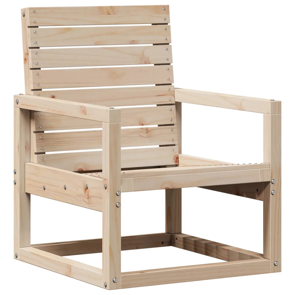 Sedia da Giardino | Sedie da Esterno 57,5x63x76 cm in Legno Massello di Pino