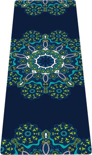 Mat di yoga portatile, tappeto di allenamento pieghevole e leggero - Ideale per yoga, pilates, bikram, stretching, allenamento e sport (72 x 24 x 1,5 mm)