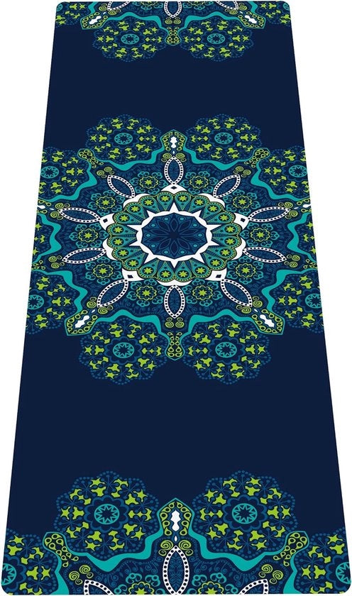 Mat di yoga portatile, tappeto di allenamento pieghevole e leggero - Ideale per yoga, pilates, bikram, stretching, allenamento e sport (72 x 24 x 1,5 mm)
