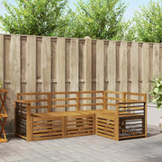 Set divani 4 pcs Naturale Legno di Acacia Massello 3374739